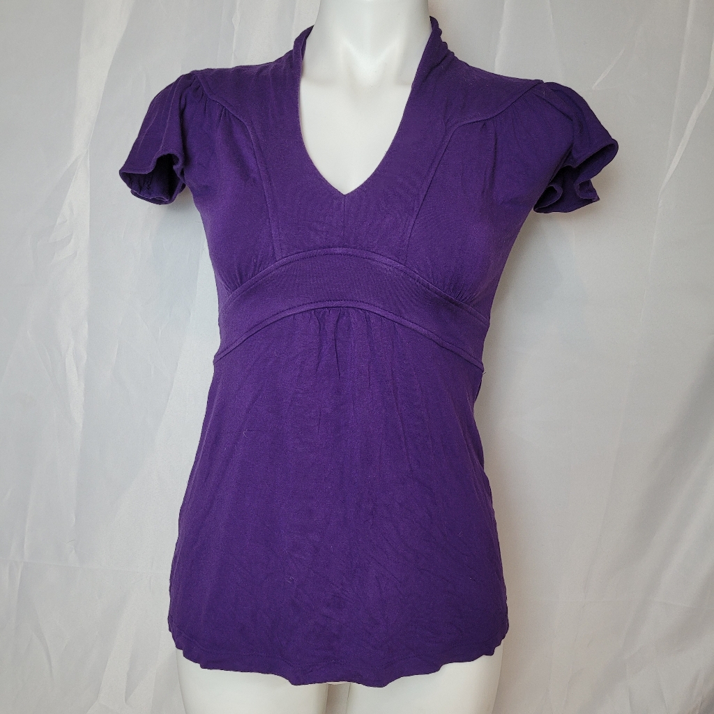 Banana Republic Purple V-Neck